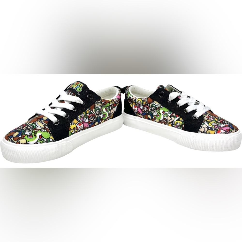 Super Mario Brothers Game Over Nintendo Lace Up Shoes New with Tags Boy or Girls - Picture 5 of 7